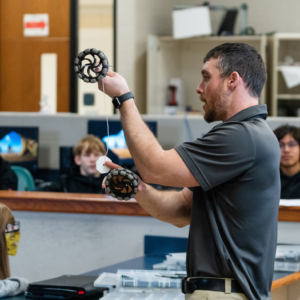 Teacher making a demonstration